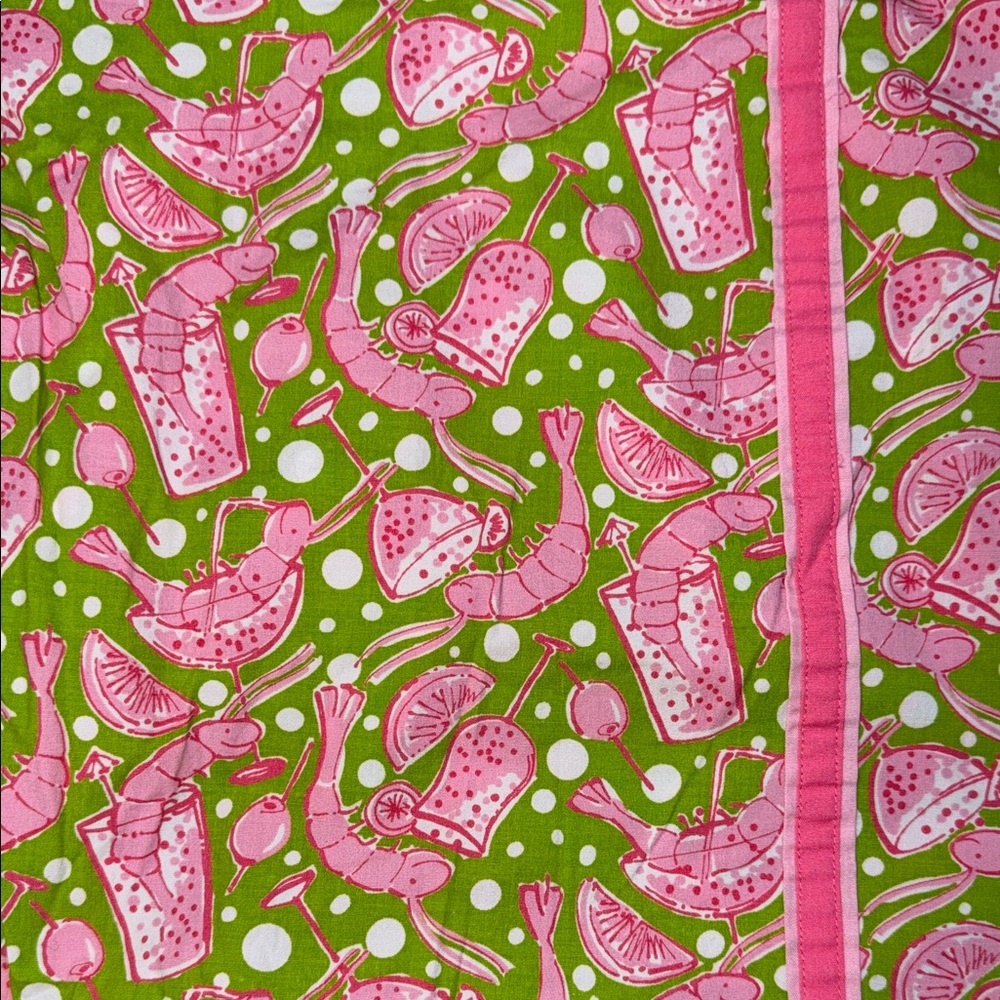 Lilly Pulitzer Vintage skort “Margarita Shrimp Cocktail” Print Made in Hong Kong - Picture 4 of 8